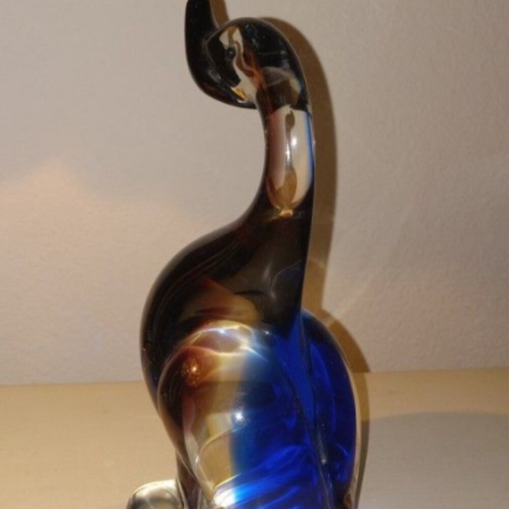Murano Style Glass Duck